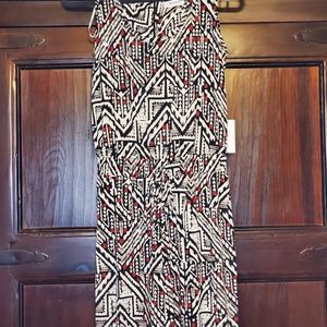 Multi Color Red Black White‎ Print Calvin Klein Romper Size 4